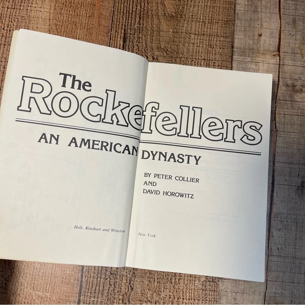 Vintage The Rockefellers An American Dynasty Peter Collier FIRST EDITION Book